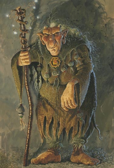 An illustration of a troll by Brian Pilkington.
